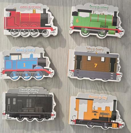 Tomáš a jeho kamaráti farebné rušne,