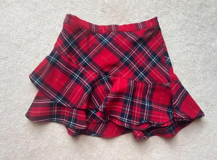 Vianočná sukňa s károvaným vzorom, 110
