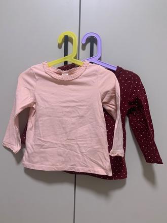 Dievčenské tričká s dlhým rukávom zn. h&m, h&m,92