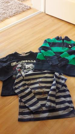 3x tricko/mikina, 98