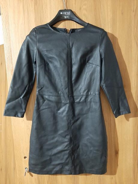 Koženkové šaty, house,m