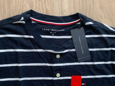 Pásikavé pánske tričko tommy hilfiger - veľ. m, tommy hilfiger,m