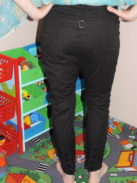 Čierne nohavice - pudlové, 38