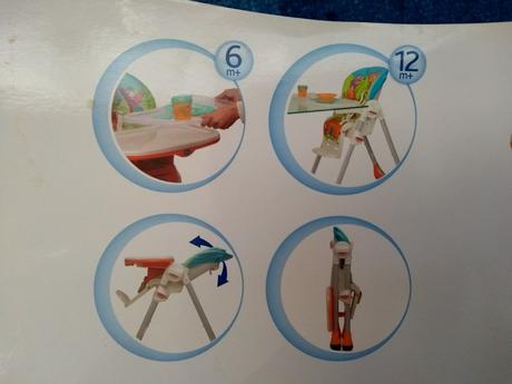Jedálenská stolička chicco, chicco
