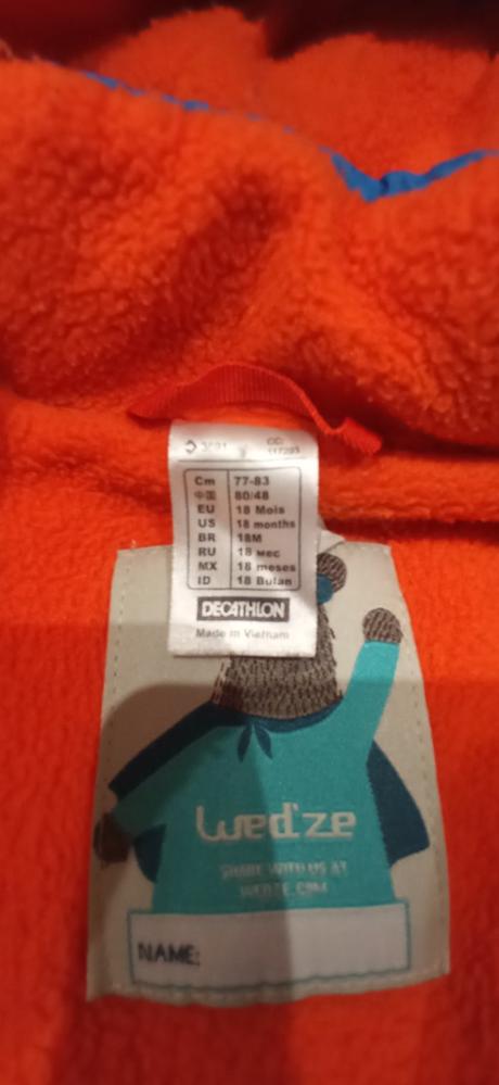 Chlapčenský zimný overal 80, decathlon,80