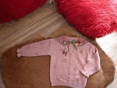 Ručne vyšívaný golier na šaty/sveter ...,