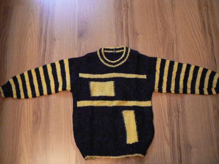 Svetrík - ručná práca 122/128, 122