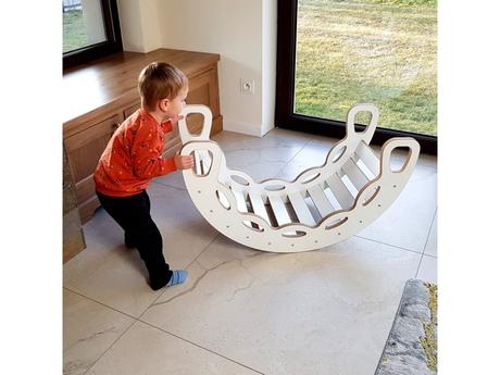 Hojdačka montessori 3 biela,