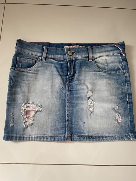 Riflová sukňa, zara,38