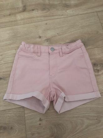 Ružové kraťase, h&m,128