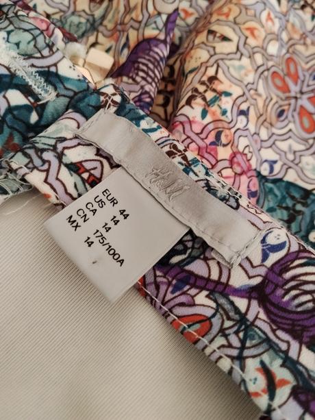 H&m vzorované šaty s otvoreným chrbtom, h&m,44
