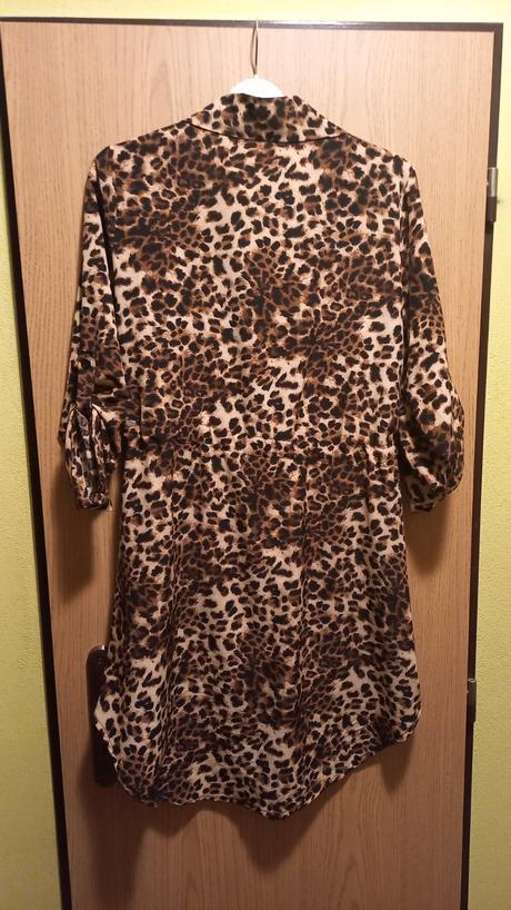 Nové šaty hepard uni veľkosť s až xĺ,v páse nastav,