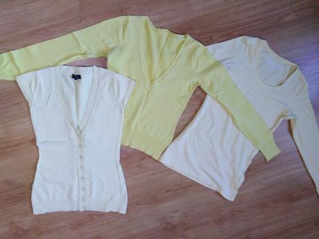 Svetložlté tričko/pulovrik, xs