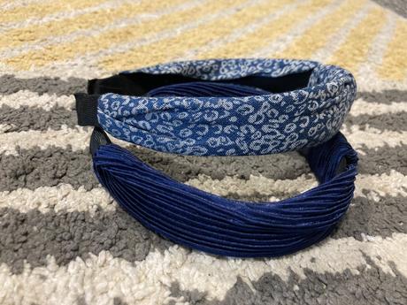 Modrá a vzorovaná čelenka 134/152, takko