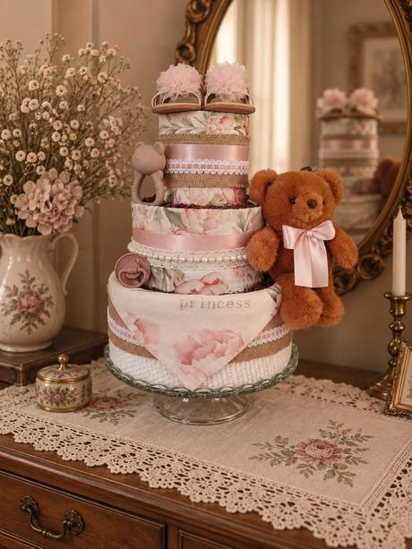 Plienková torta malá princezná - pre dievčatko,