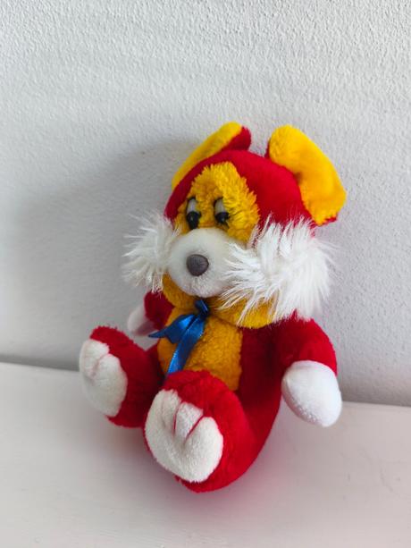 Plyšák červený 22 cm, 