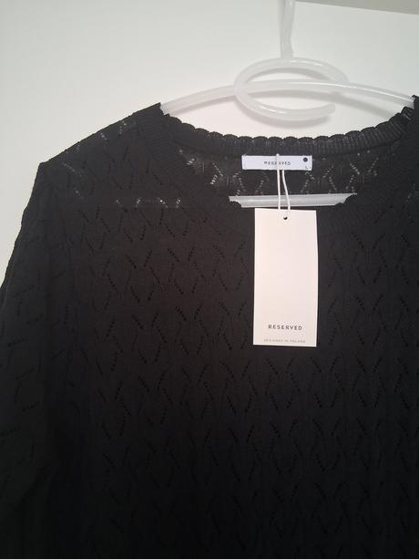 Nové tričko top ažúrové tunika s visačkou, reserved,l