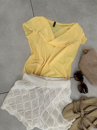 Žlté letné tričko, amisu,xs