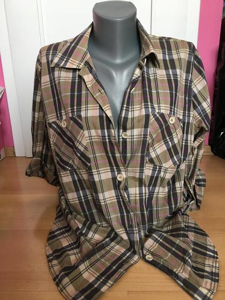 Dámská károvaná košeľa, s