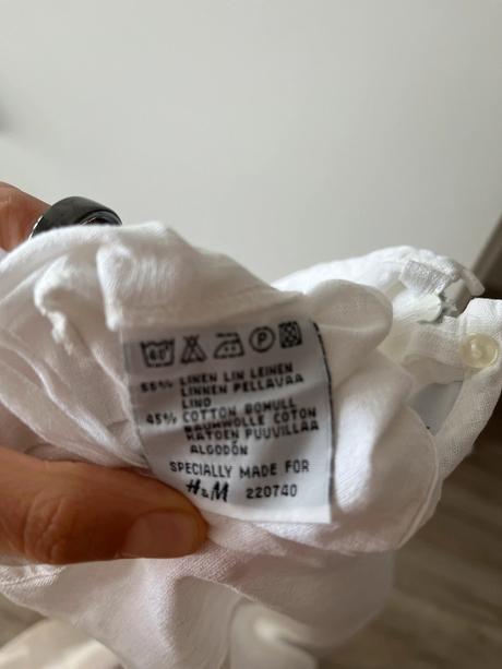 Biele šaty ľanová zmes, 40