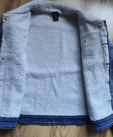 Rifľová prechodná bunda veľ.10-12 r, h&m,152