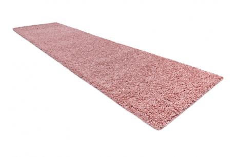 Behúň soffi shaggy 5cm svetlo ružový - 60x300 cm,