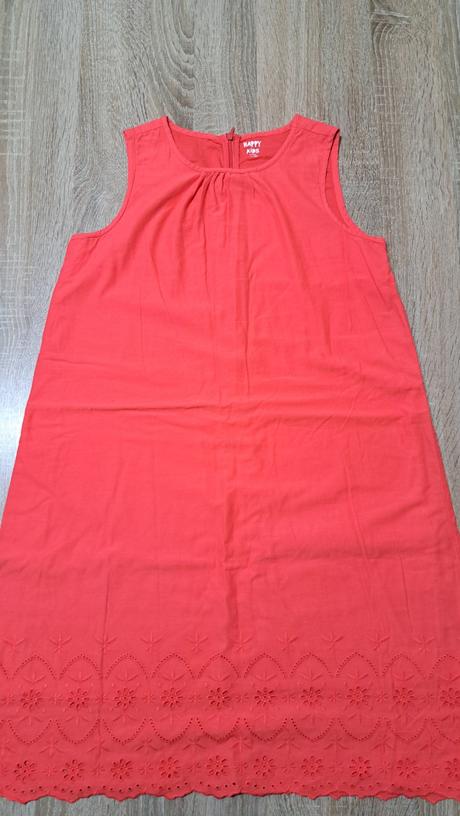 Tehlovo-červené šaty, tchibo,158