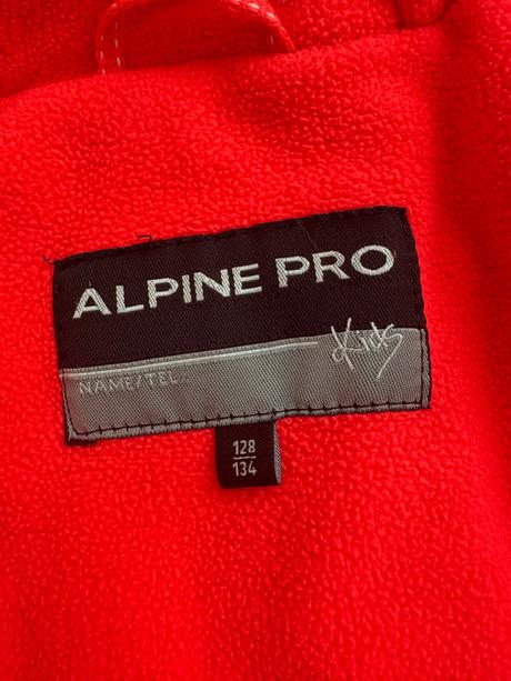 Lyžiarska bunda+otepľovačky, alpine pro,128