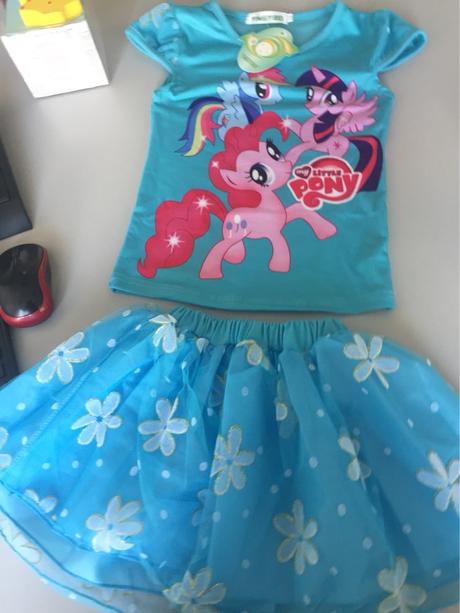Set ponny tričko a suknička, 92 - 128