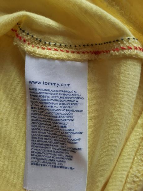 Bledožlté predĺžené tričko tommy hilfiger-xl, tommy hilfiger,xl