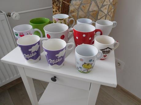 Šálky nové-nepoužívané, rozne,, 