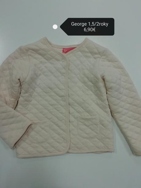 Prešívaný kabátik mikina, george,92