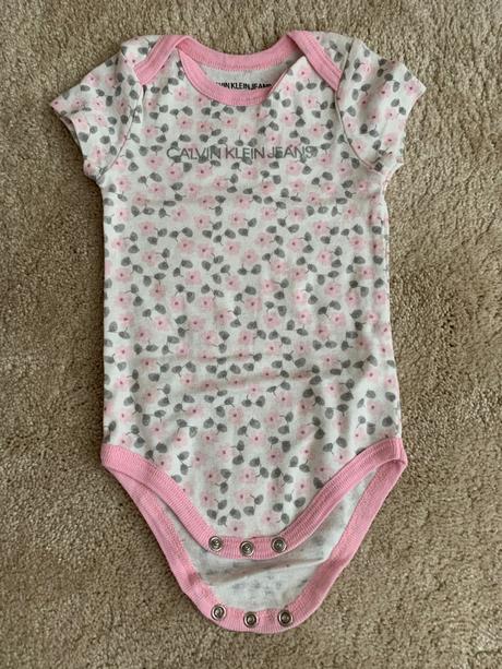 Detské body s krátkym rukávom calvin klein 4ks, calvin klein,74