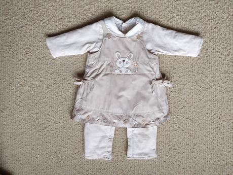 Šaty + zateplený bavlnený overal veľ. 62/ 68, 62