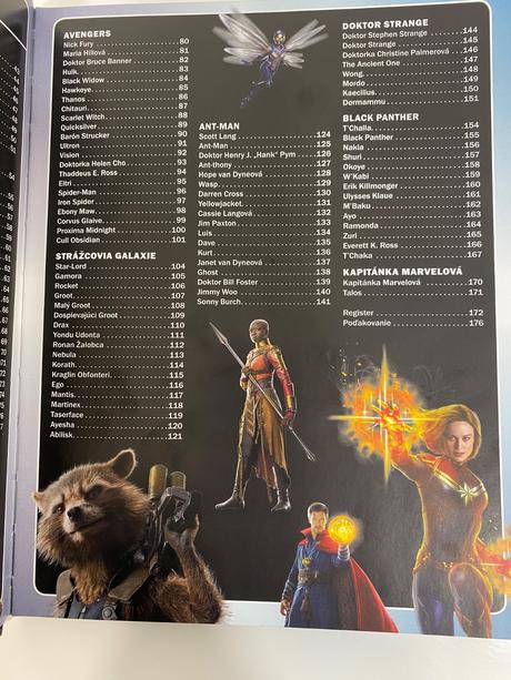 Kniha marvel studios encyklopédia postáv nová, 