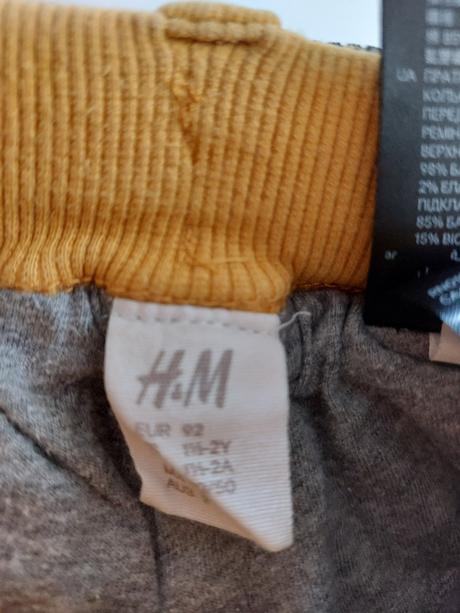 Zateplene nohavice, h&m,92