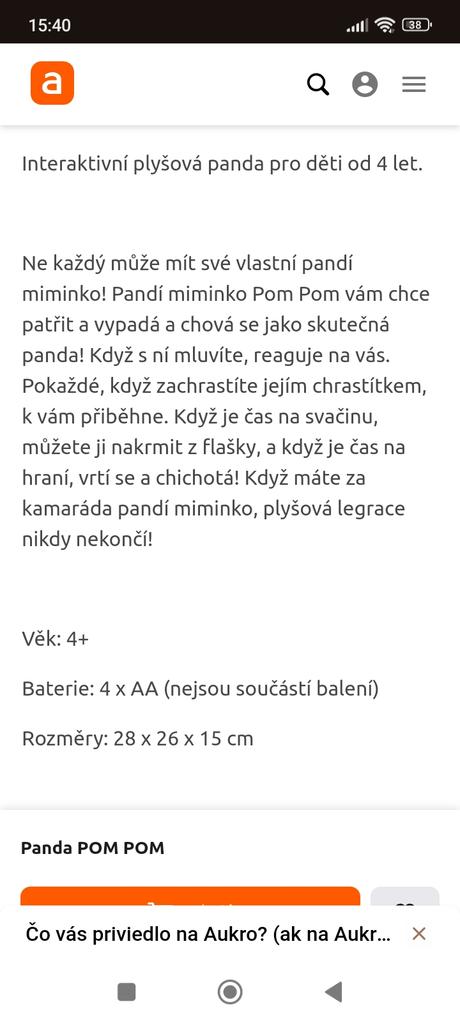 Interaktívna panda, 