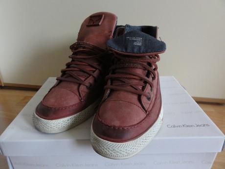 Originál tenisky calvin klein z brúsenej kože, 41