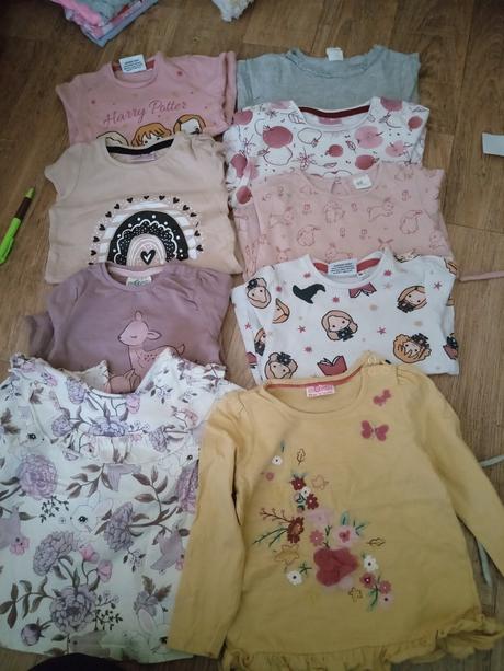 Tričká vel 86 9ks, h&m,86