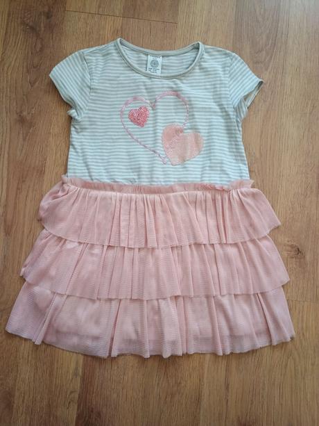 Šaty s trblietkami a tylom, lindex,104