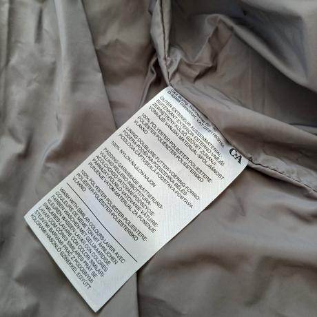 Zimná dlhá páperová bunda s kapucňou, c&a,44