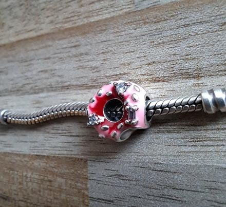 Prívesok ružový donut, 