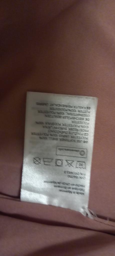 Ružová huňatá bundička 134, h&m,134