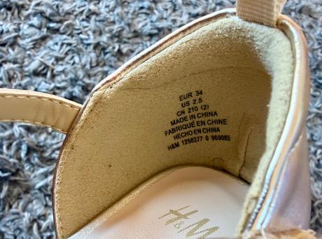 Sandalky na opätku, h&m,34