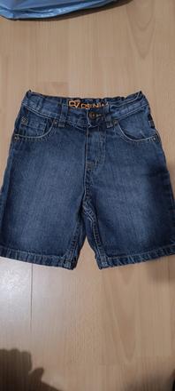 Riflové kraťasy, denim,104