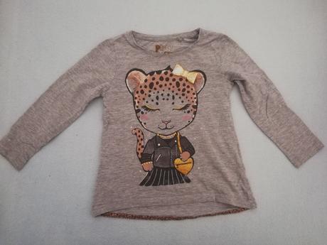 Tričko leopard, palomino,110