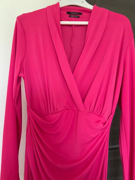 Krásne ružové šaty aj ako tehu reserved č.s, reserved,xs