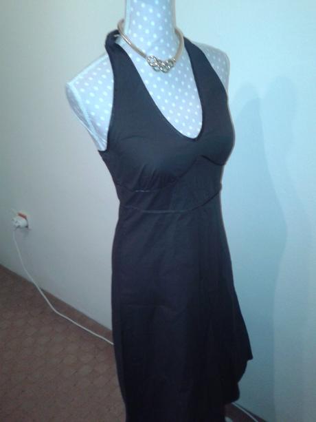 Hnedé elastické šaty veľ. s, s