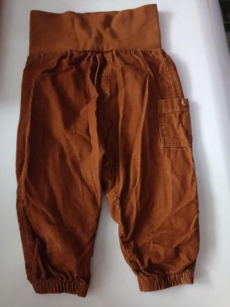 Nohavice menčestrové, h&m,74