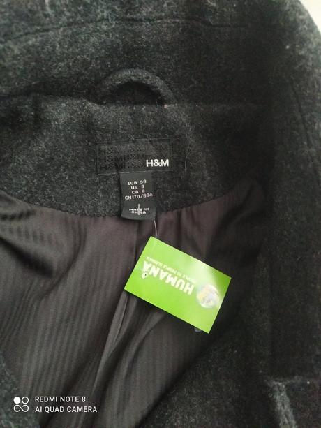 Dámsky kabát v.38 - nový, h&m,38